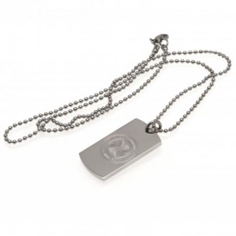 FC Celtic řetízek na krk se psí známkou Engraved Dog Tag & Chain