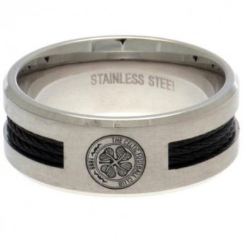 FC Celtic prsten Black Inlay Medium