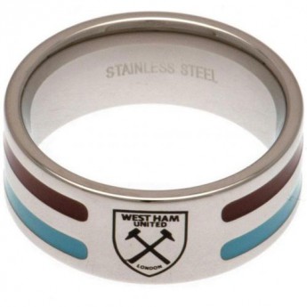 West Ham United prsten Colour Stripe Ring Medium