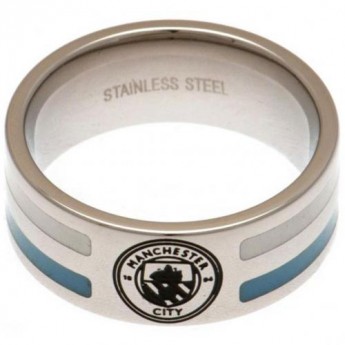 Manchester City prsten Colour Stripe Ring Medium