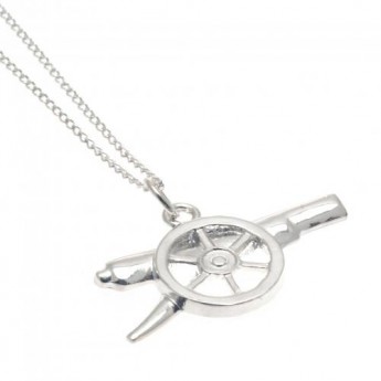 FC Arsenal řetízek na krk s přívěškem Silver Pendant & Chain GN