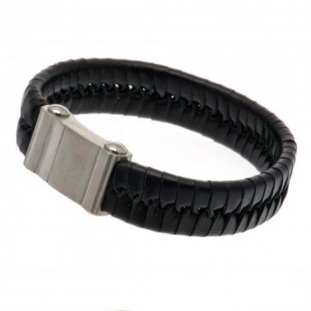 FC Arsenal kožený náramek Single Plait Leather Bracelet