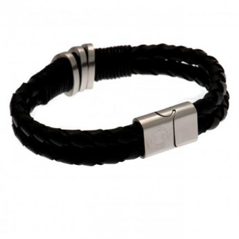 FC Celtic kožený náramek Leather Bracelet