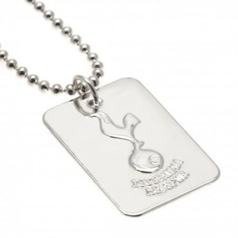 Tottenham Hotspur řetízek na krk se psí známkou Silver Plated Dog Tag & Chain