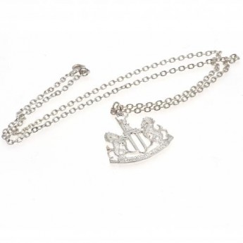 Newcastle United řetízek na krk s přívěškem Silver Plated Pendant & Chain