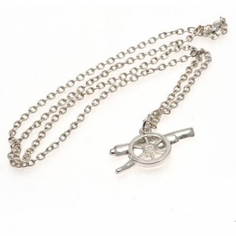 FC Arsenal řetízek na krk s přívěškem Silver Plated Pendant & Chain GN