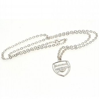 FC Arsenal řetízek na krk s přívěškem Silver Plated Pendant & Chain CR