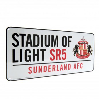 Sunderland kovová značka Street Sign