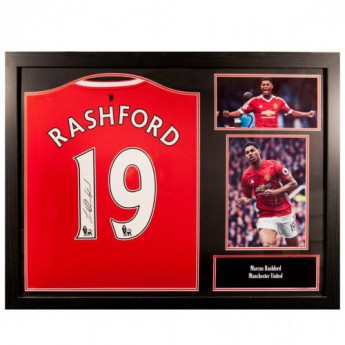Legendy zarámovaný dres Manchester United Rashford Signed Shirt (Framed)