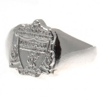 FC Liverpool prsten Silver Plated Crest Large