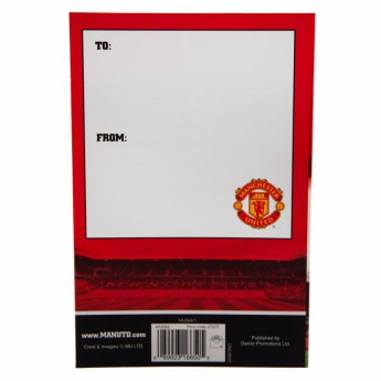 Manchester United narozeninové přání Pop-Up Birthday Card