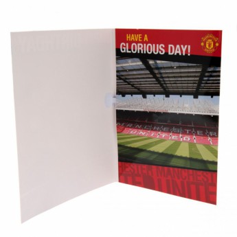 Manchester United narozeninové přání Musical Birthday Card