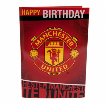 Manchester United narozeninové přání Musical Birthday Card