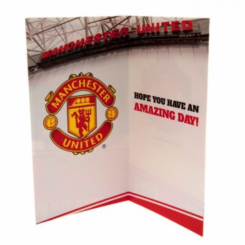 Manchester United narozeninové přání Birthday Card Stadium