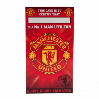 Manchester United narozeninové přání Birthday Card No 1 Fan