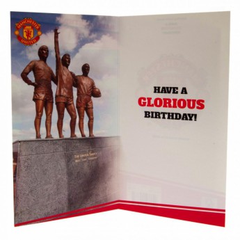 Manchester United narozeninové přání Birthday Card Dad