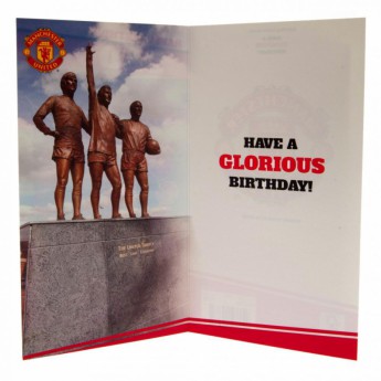 Manchester United narozeninové přání Birthday Card Dad