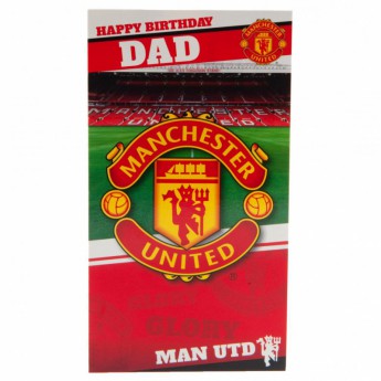 Manchester United narozeninové přání Birthday Card Dad