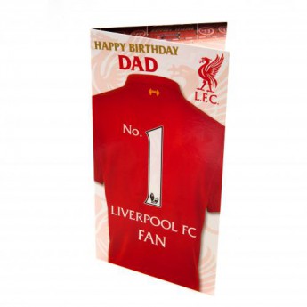 FC Liverpool narozeninové přání Birthday Card Dad