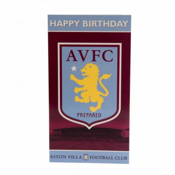 Aston Villa narozeninové přání Birthday Card