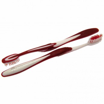 West Ham United dva zubní kartáčky Twin Pack Toothbrush Adults