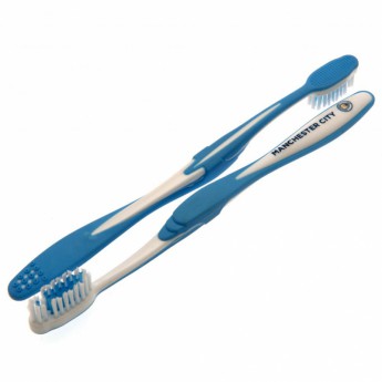 Manchester City dva zubní kartáčky Twin Pack Toothbrush Adults