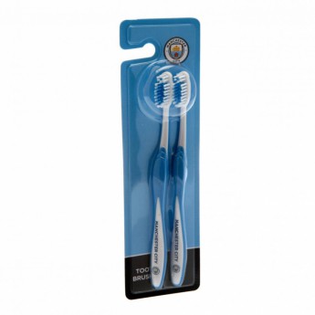 Manchester City dva zubní kartáčky Twin Pack Toothbrush Adults