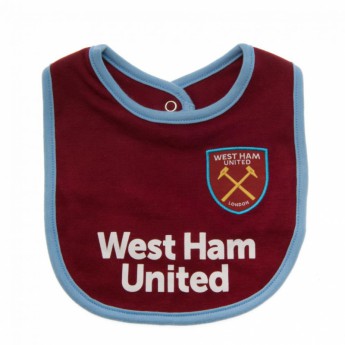 West Ham United dětský bryndák 2 Pack Bibs