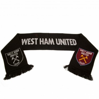 West Ham United zimní šála Scarf black RT