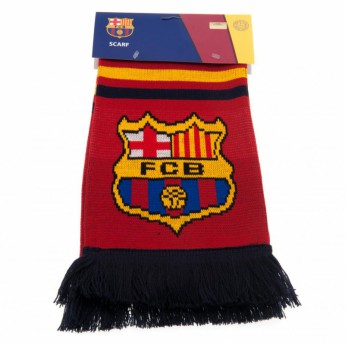 FC Barcelona zimní šála stripe red