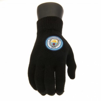 Manchester City dětské rukavice Knitted Gloves Junior