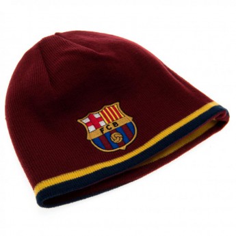 FC Barcelona zimní čepice double sided blue red