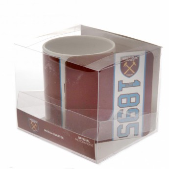 West Ham United hrníček Mug and Coaster Set