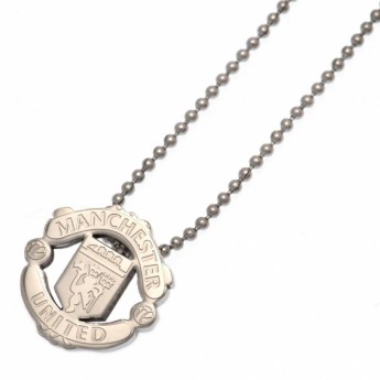 Manchester United řetízek na krk s přívěškem Stainless Steel Pendant & Chain