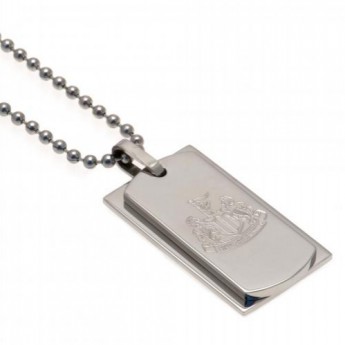 Newcastle United řetízek na krk se psí známkou Double Dog Tag & Chain