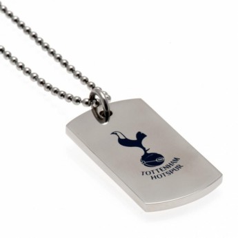 Tottenham Hotspur řetízek na krk se psí známkou Colour Crest Dog Tag & Chain