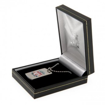FC Liverpool řetízek na krk se psí známkou Colour Crest Dog Tag & Chain