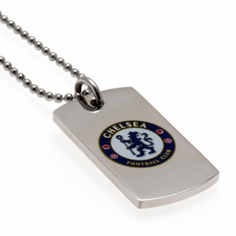 FC Chelsea řetízek na krk se psí známkou Colour Crest Dog Tag & Chain