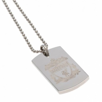 FC Liverpool řetízek na krk se psí známkou Engraved Dog Tag & Chain CR