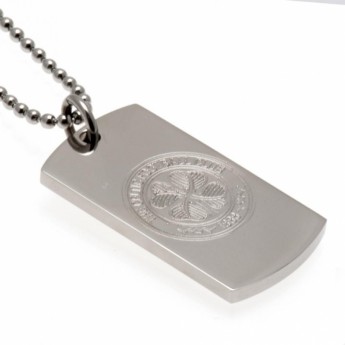 FC Celtic řetízek na krk se psí známkou Engraved Dog Tag & Chain