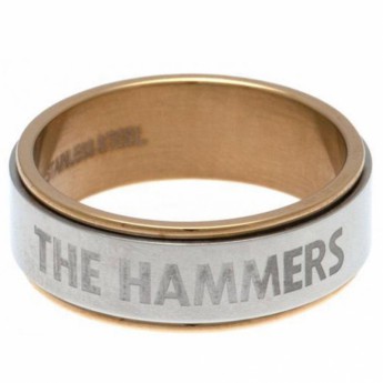 West Ham United prsten Bi Colour Spinner Ring Small CT