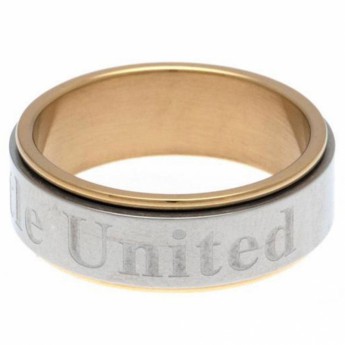 Newcastle United prsten Bi Colour Spinner Ring XX-Large