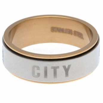 Manchester City prsten Bi Colour Spinner Ring Large EC