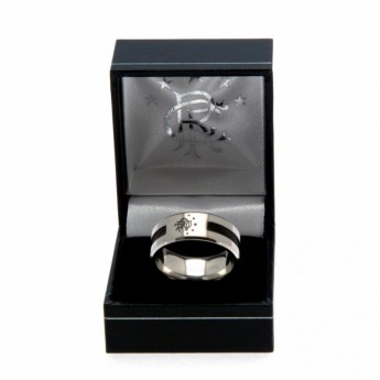 FC Rangers prsten Black Inlay Medium