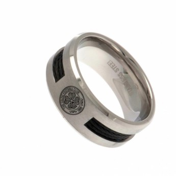 FC Celtic prsten Black Inlay Small