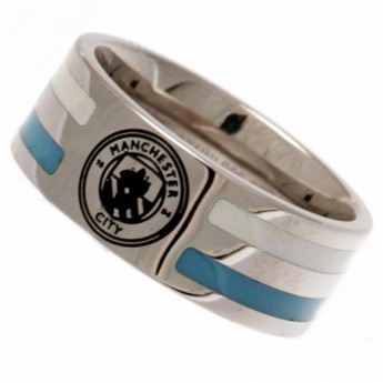 Manchester City prsten Colour Stripe Ring Medium