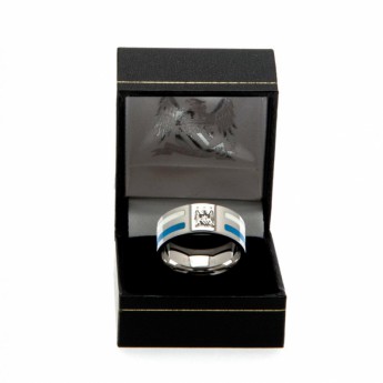 Manchester City prsten Colour Stripe Ring Medium EC