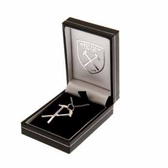 West Ham United řetízek na krk s přívěškem Sterling Silver Pendant & Chain HM