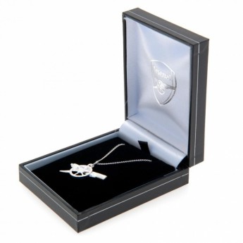 FC Arsenal řetízek na krk s přívěškem Silver Pendant & Chain GN