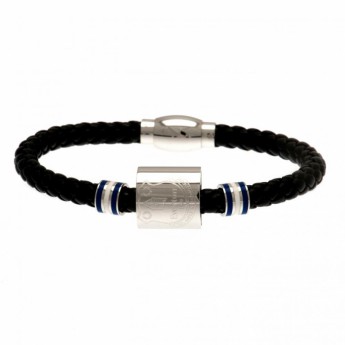 FC Everton kožený náramek Colour Ring Leather Bracelet
